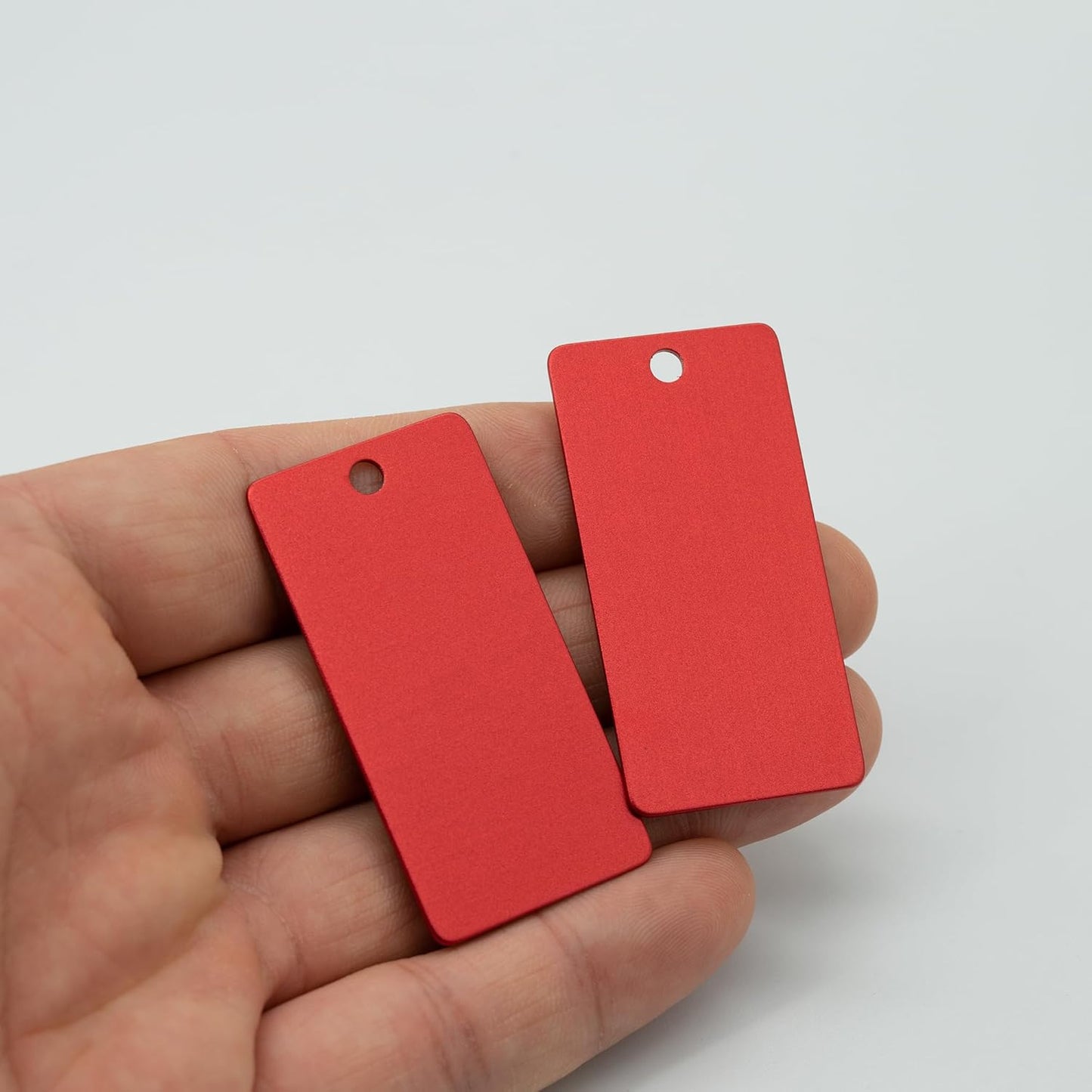 StayMax Anodized Aluminum Engraving Blanks 1x2 Inch 50 Pack (Red)-VerdiqueGarden