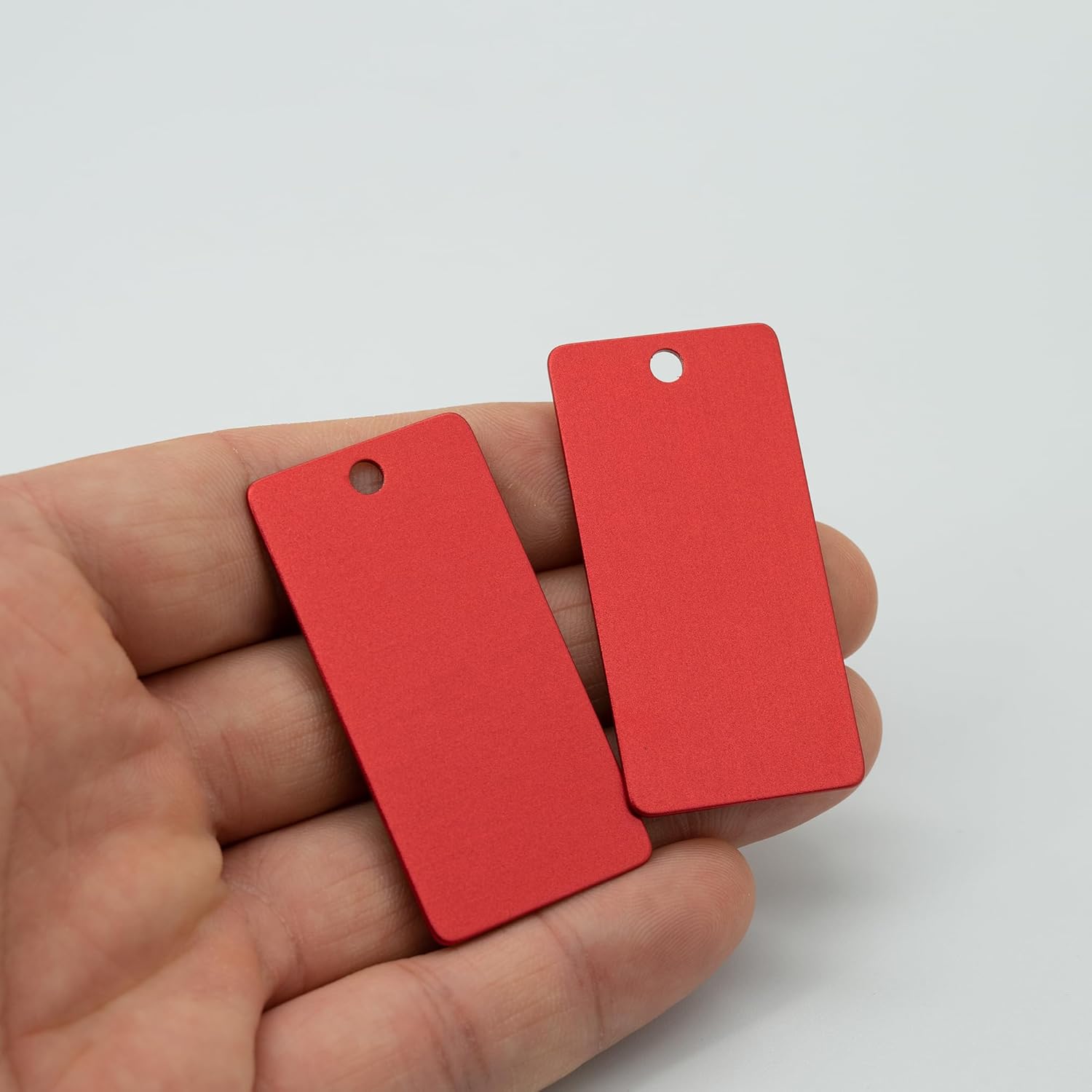 StayMax Anodized Aluminum Engraving Blanks 1x2 Inch 50 Pack (Red)-VerdiqueGarden