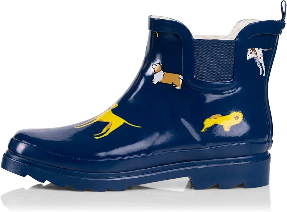 NORTY - Womens Ankle Rain Boots - Ladies Waterproof Winter Spring Garden Boot runs ½ size large-VerdiqueGarden