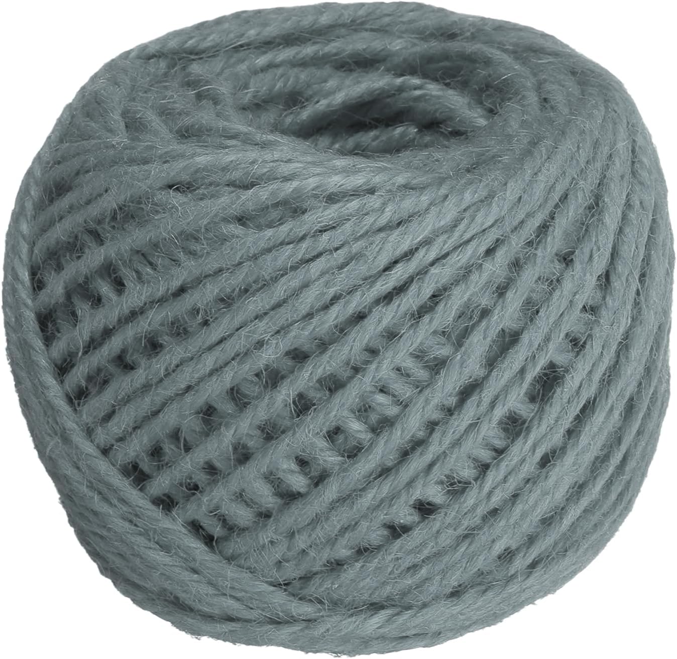 uxcell 164 Feet Natural Jute Twine String,3mm Thin Garden Twine Rope Colored Plant String Cord for DIY Art Crafts Gift Wrapping Decoration Packing Gardening Plant Hanger,Grey-VerdiqueGarden