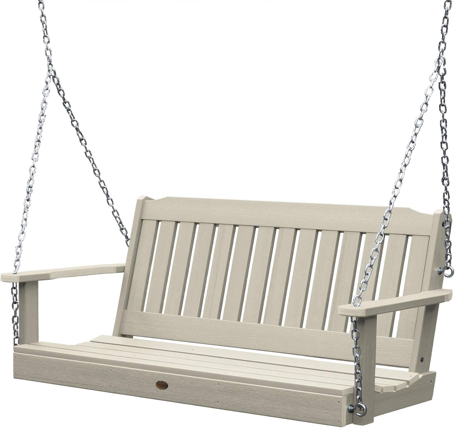 Highwood AD-PORL1-WAE Lehigh Porch Swing, 5 Feet, Whitewash-VerdiqueGarden