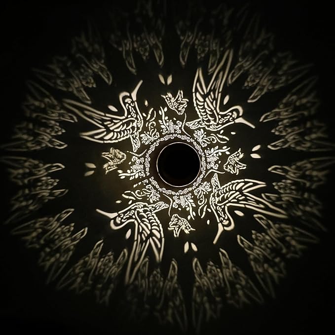 Hummingbird Solar Lanterns Outdoor Hanging Waterproof Hummingbird Garden Decor Christmas Gifts for Women Mom Grandma Metal Solar Lights Decoration Outside for Yard, Patio,Pathway Landscape-VerdiqueGarden