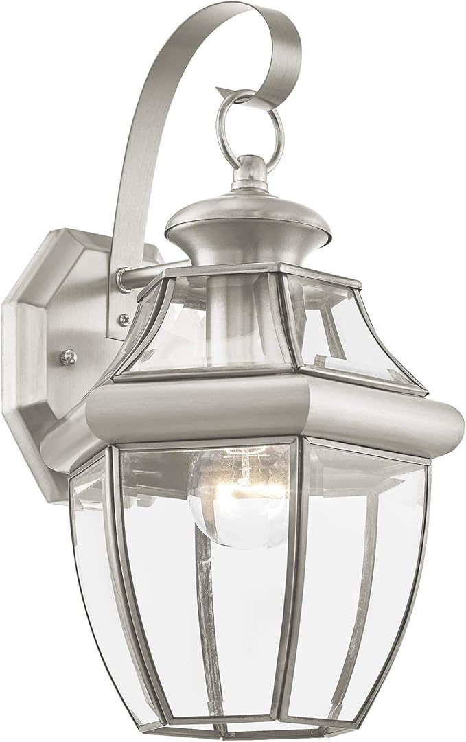 Livex Lighting 2151-03 Outdoor Lighting, 13" x 8.5" x 8.5", White-VerdiqueGarden