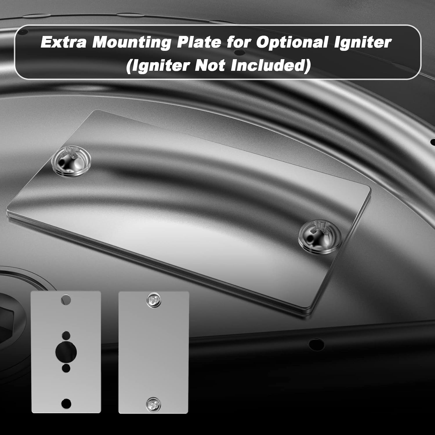 Skyflame 13 Inch Round Stainless Steel Drop in Fire Pit Pan Fire Bowl with Burner Ring and Protective Cover-VerdiqueGarden