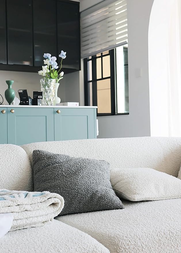 Dimoon 118''x17.7'' Blue Peel and Stick Wallpaper Contact Paper Modern Self Adhesive Wall Paper Removable Renter Friendly Textured Solid Color Shelf Cabinet Vinyl Roll (118''x17.7'',Nile Blue)-VerdiqueGarden