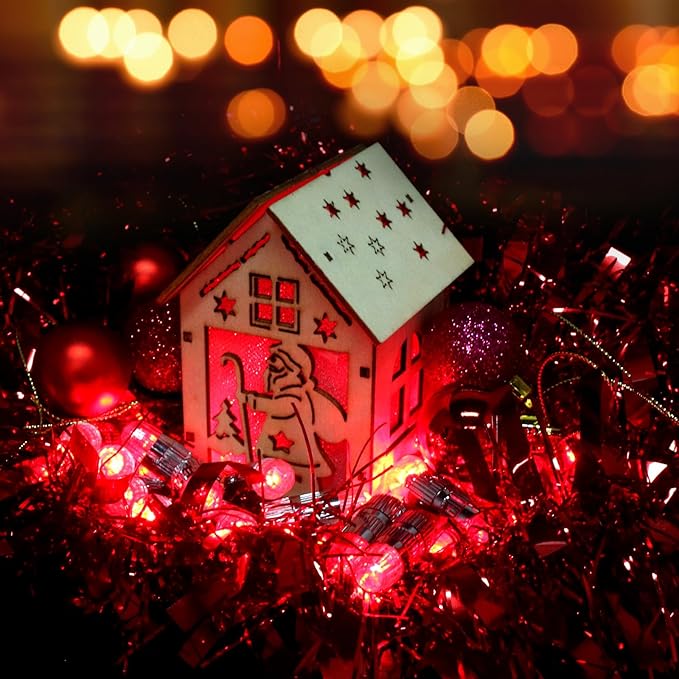 SumDirect Pack of 30 LED Mini Non-Blinking Lights for Paper Lanterns Balloons Floral Wedding Halloween Christmas Party Decoration Centerpieces (30, Red)-VerdiqueGarden