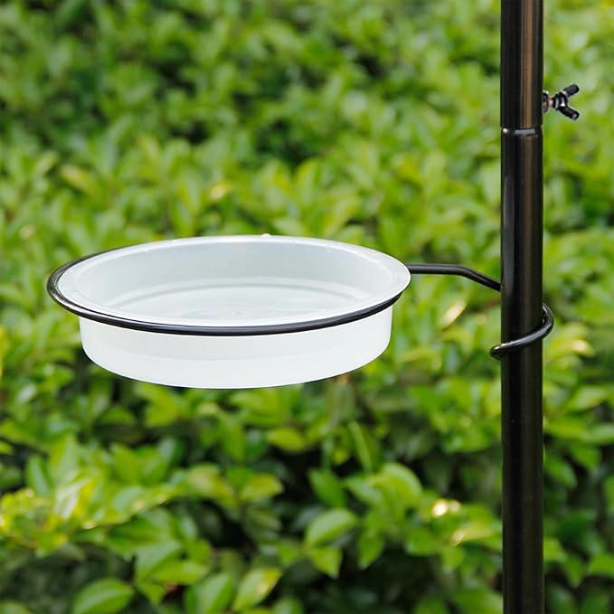 yosager Premium Bird Feeding Station Kit, 77" x 19" Birds Feeder Pole, Deluxe Multi Feeder Hanging Kit with Metal Suet and Bird Bath for Wild Birds Watching, Birdfeeder and Planter Hanger-VerdiqueGarden