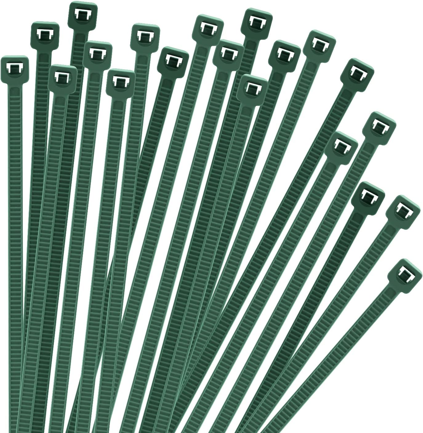 6 Inch Garden Green Zip Tie 1000 PCS, 18 Lbs - Small to Medium Zip Tie, Nylon PA66 UV Resistant Cable Tie for Indoor and Outdoor Use - Ideal for bundling and securing objects-VerdiqueGarden