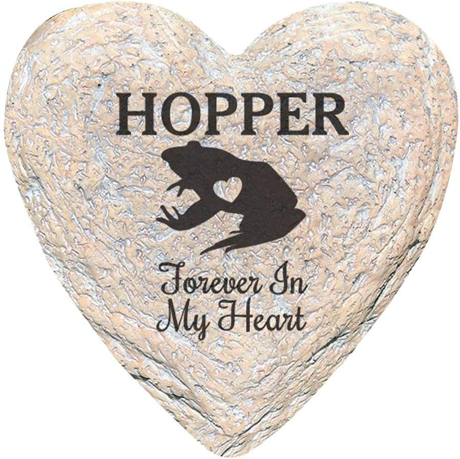 GiftsForYouNow Engraved Assorted Animals with Heart Memorial Heart Garden Stone, Frog My-VerdiqueGarden