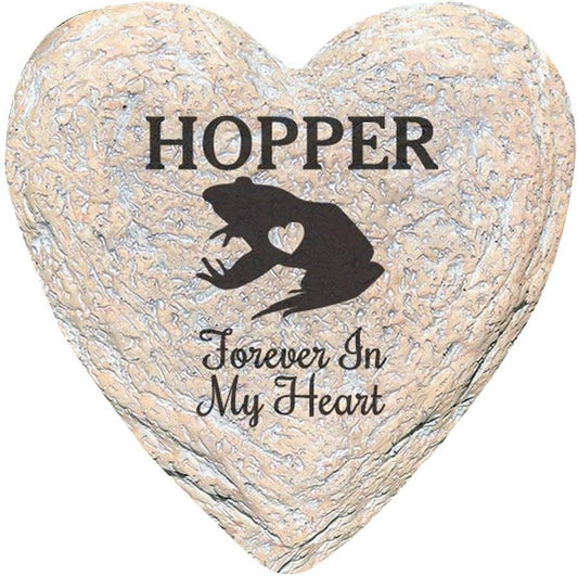 GiftsForYouNow Engraved Assorted Animals with Heart Memorial Heart Garden Stone, Frog My-VerdiqueGarden