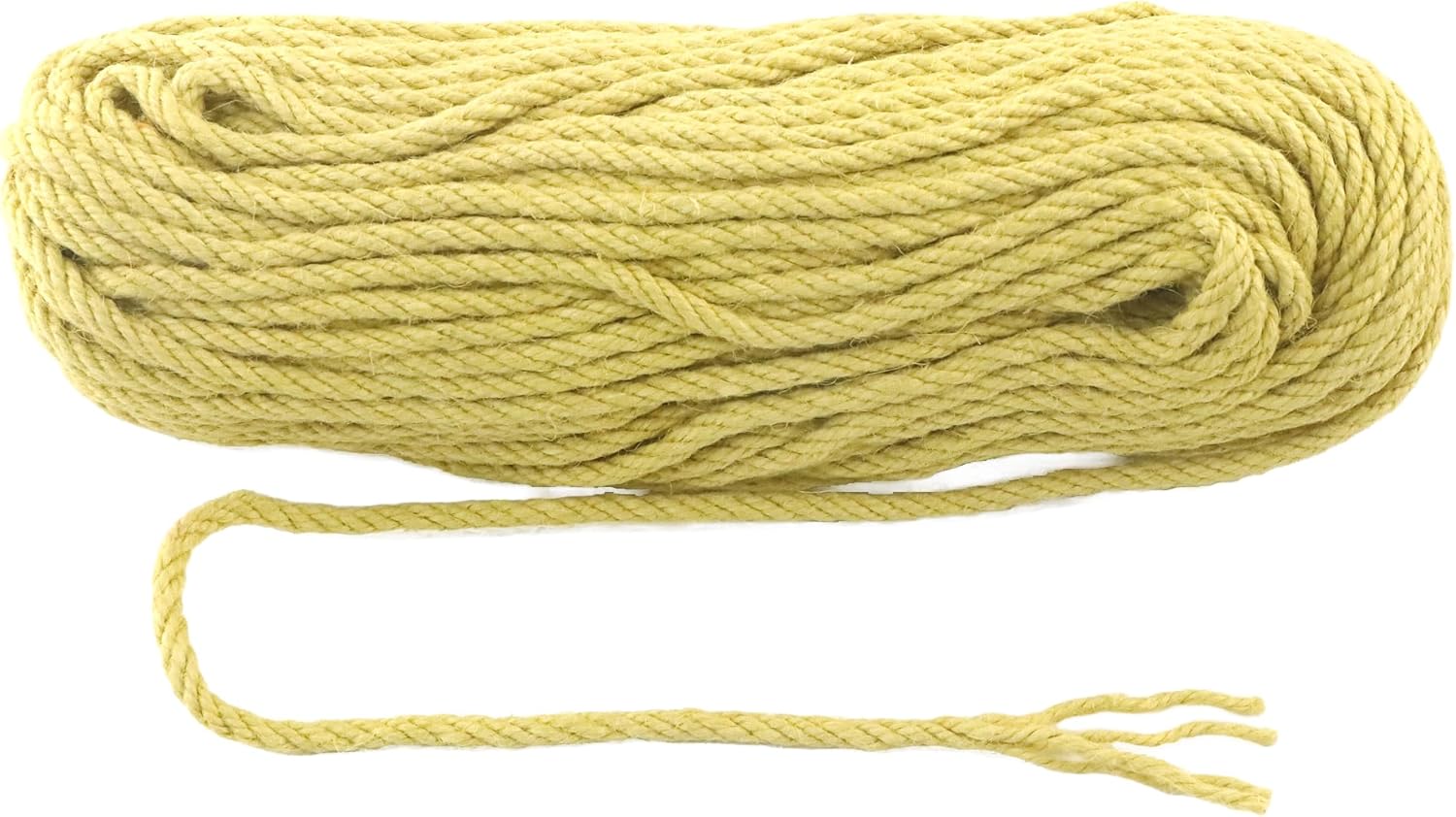 6mm x 200 Feet Yellow Jute Rope, Twine for Gardening Tomato Climbing Plant Tie Floristry Crafts Gift Wrapping Packing Decor-VerdiqueGarden