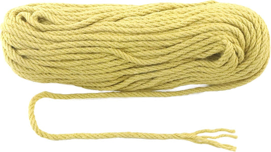 6mm x 50 Feet Yellow Jute Rope, Twine for Gardening Tomato Climbing Plant Tie Floristry Crafts Gift Wrapping Packing Decor-VerdiqueGarden
