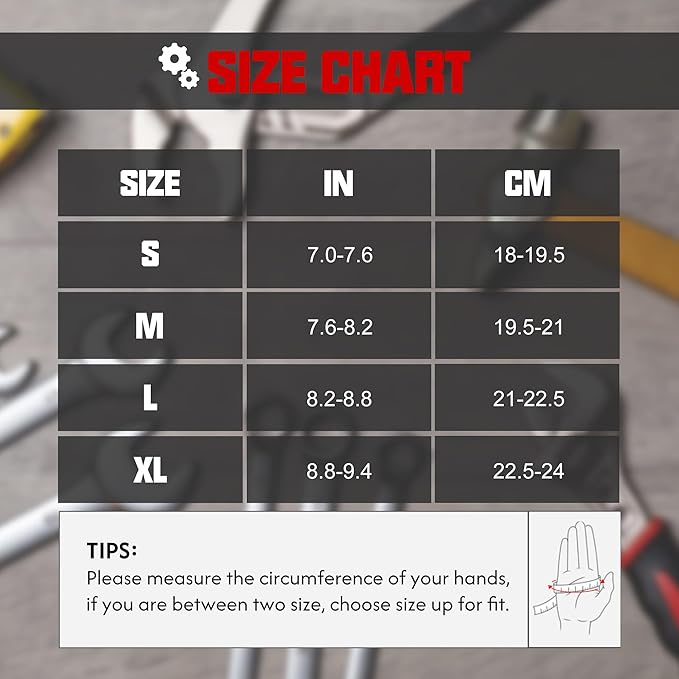 HLDD HANDLANDY Leather Work Gloves for Men & Women, Adjustable Wrist Cowhide Gardening Glove with Reinforced Palm for Driver-VerdiqueGarden