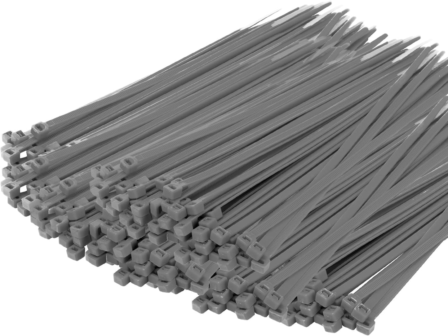 14 Inch Zip Ties Silver 1000 PCS, 40 Lbs- Heavy Duty Tensile Strength, Nylon PA66 UV Resistant Cable Ties for Indoor and Outdoor Use - Ideal for object bundling and fastening-VerdiqueGarden