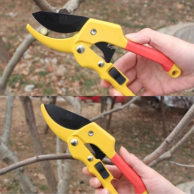 Garden clippers, premium Germany pruners, Work 3 times easier, professional pruning shears, cutting rose, flower, hedge, stem, tree, Sharp gardening scissors, Arthritis weak hand snips (Japanese, 1)-VerdiqueGarden