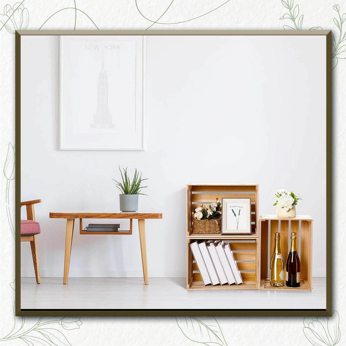 Weysat 3 Pack Large Wood Crates Box for Storage Unassembled 16 x 12 x 9.5'' Wooden Milk Crates with Handles Decorative Nesting Box for Display Unfinished Rustic Decor DIY Office Home Retail Art Craft-VerdiqueGarden