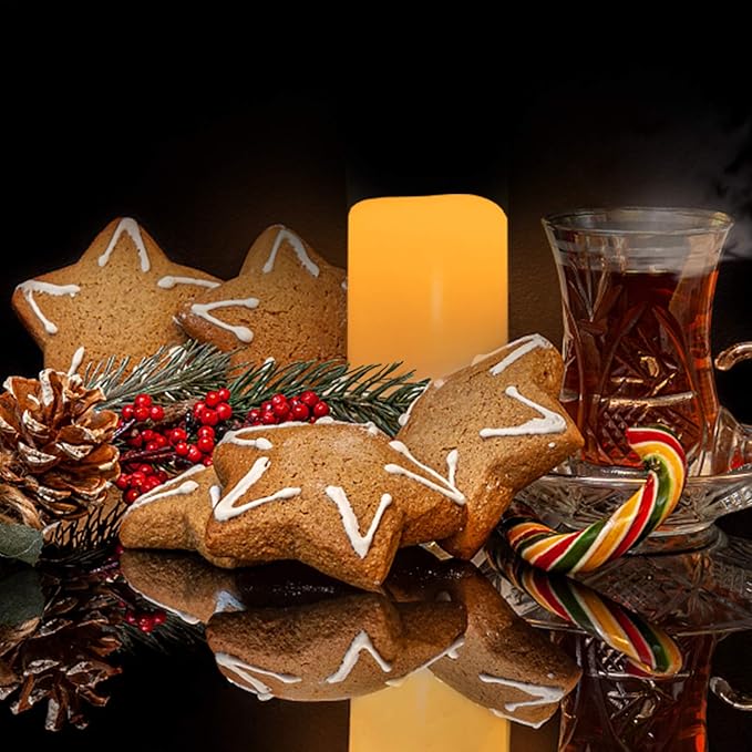 iZAN 1 PCS Outdoor Flameless LED Pillar Candle with Remote & Timer - Long Lasting Waterproof Flickering Battery Operated Electric Candle for Christmas Lantern Party Wedding Decoration 3"x7"-VerdiqueGarden