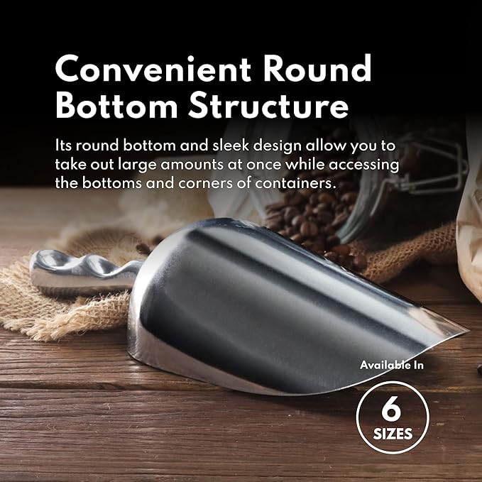 New Star 34585 Cast Aluminum Utility Scoop, 58-Ounce-VerdiqueGarden