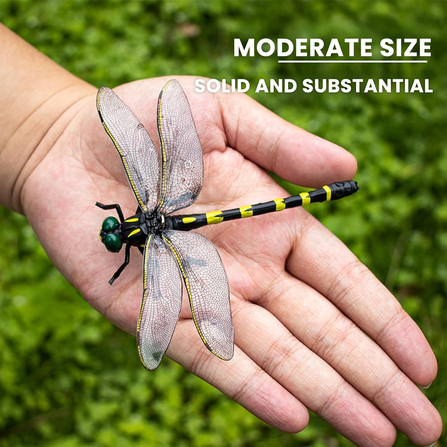 Dragon Fly Clips for Bugs Repellent, 3D Artificial Dragonfly Hat Clip, Dragonfly Garden Decor (Independent Dragon Fly 6 Pcs)-VerdiqueGarden