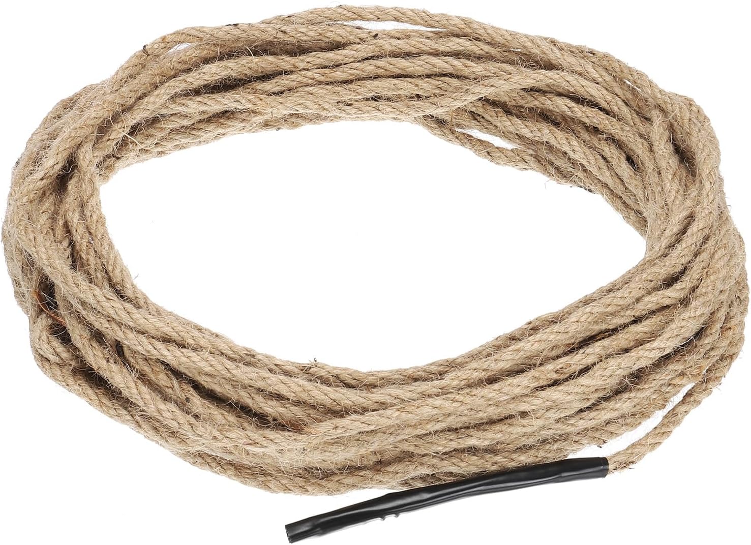 PATIKIL 1/4" x 50 Ft Twisted Manila Jute Rope Natural Thick Twine for Docks, Railings, Bundling, Craft, Tug of War, Decorating-VerdiqueGarden