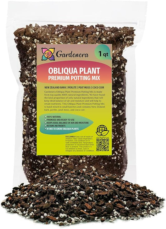 Handcrafted Monstera Obliqua Potting Mix - Optimal Nutrients for Vibrant Growth by Gardenera - 1 Quart-VerdiqueGarden