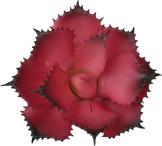 Duovlo Artificial Succulent Plant 5.15 Inch Faux Succulents Agave potatorum Flower Arrangement Craft Wall DIY Materials,Pack of 2 (Rose)-VerdiqueGarden