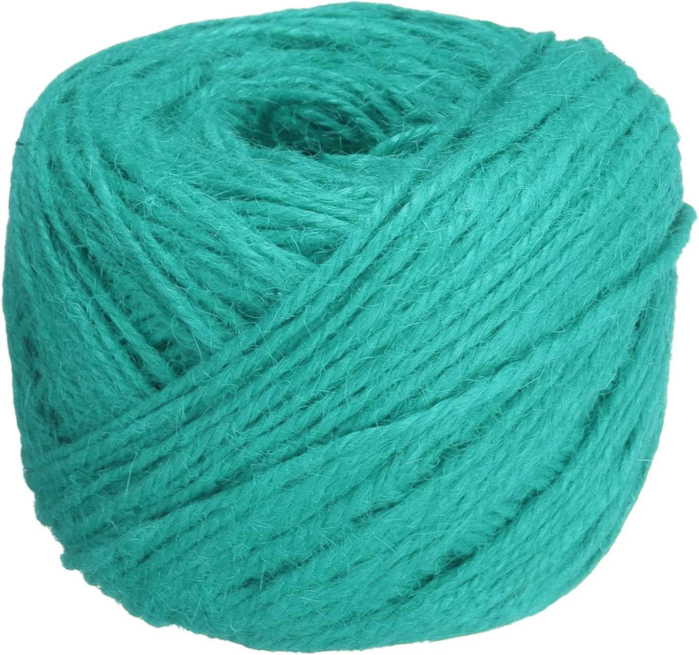 uxcell 328 Feet Natural Jute Twine String,2mm Thin Garden Twine Rope Colored Plant String Cord for DIY Art Crafts Gift Wrapping Decoration Packing Gardening Plant Hanger,Bright Blue-VerdiqueGarden