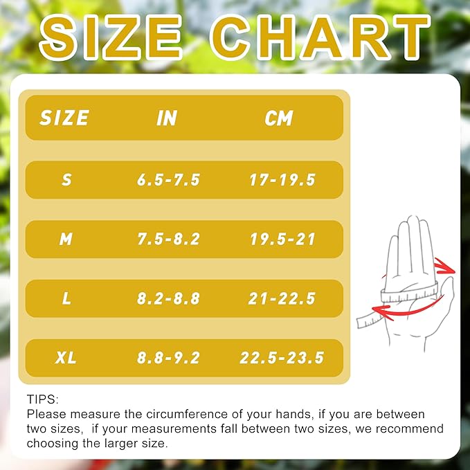 HANDLANDY Leather Work Gloves for Men & Women, Reinforced Durable Garden Gloves, Cowhide Working Glove for Gardening-VerdiqueGarden