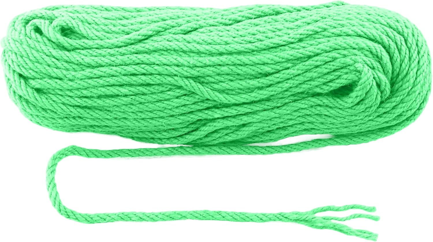 6mm x 150 Feet Light Green Jute Rope, Twine for Gardening Tomato Climbing Plant Tie Floristry Crafts Gift Wrapping Packing Decor-VerdiqueGarden