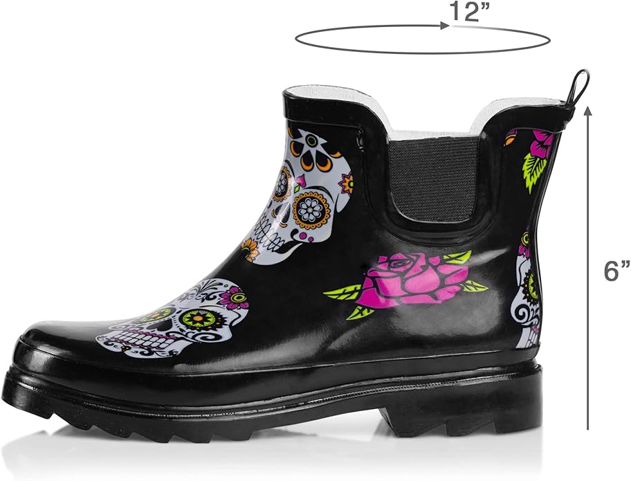 NORTY - Womens Ankle Rain Boots - Ladies Waterproof Winter Spring Garden Boot runs ½ size large-VerdiqueGarden