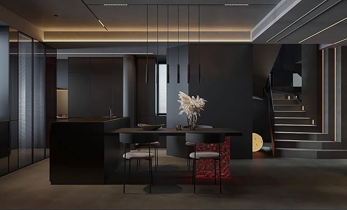 Dimoon 78.7''x23.6'' Black Skin Peel and Stick Wallpaper Contact Paper Modern Self Adhesive Wall Paper Removable Renter Friendly Textured Solid Color Cabinet Vinyl Roll (78.7''x23.6'',Black Skin)-VerdiqueGarden