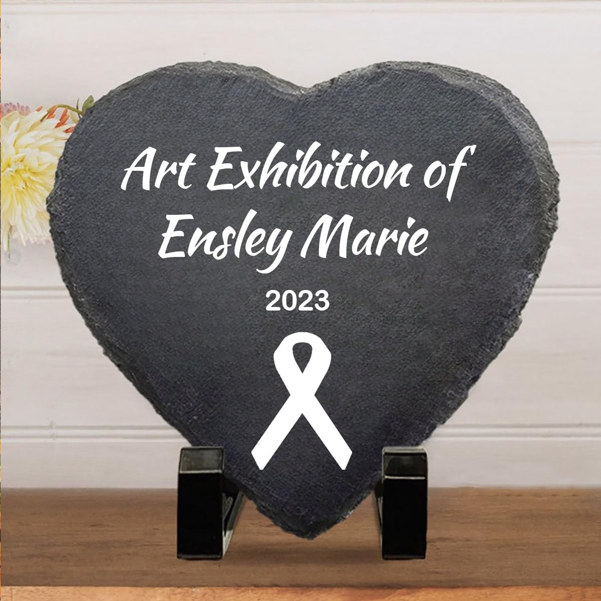 Personalized Decorative Garden Stones Customized with Any Message and Pattern, Custom Heart Shaped Memorial Stones Welcome Stones 8x8 for Housewarming,Memorial Gifts and Special Day Gifts-VerdiqueGarden