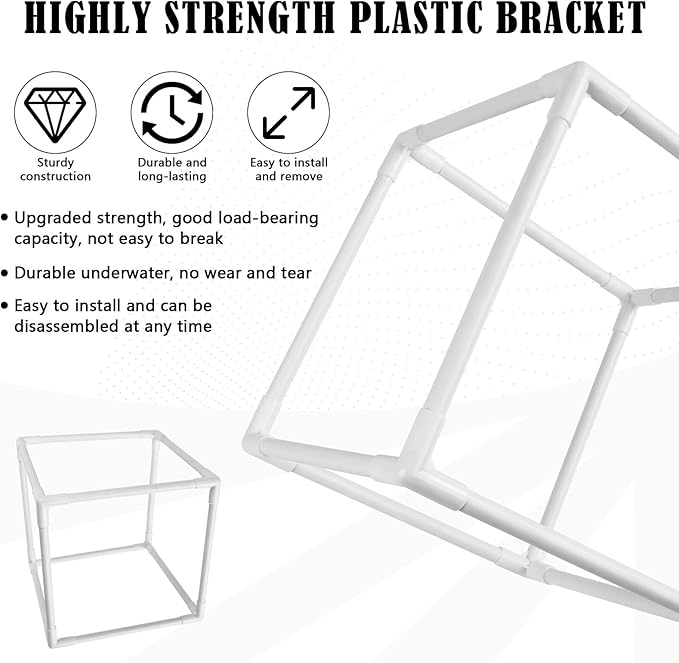 2 PCS Pond Pump Filter Bag, 7 Inch Pond Filter Box with Drawstring, Anti-Clogging Pump Barrier Bag Pump Mesh Bag for Outdoor Water Ponds Filters Pond Biological Filters-VerdiqueGarden