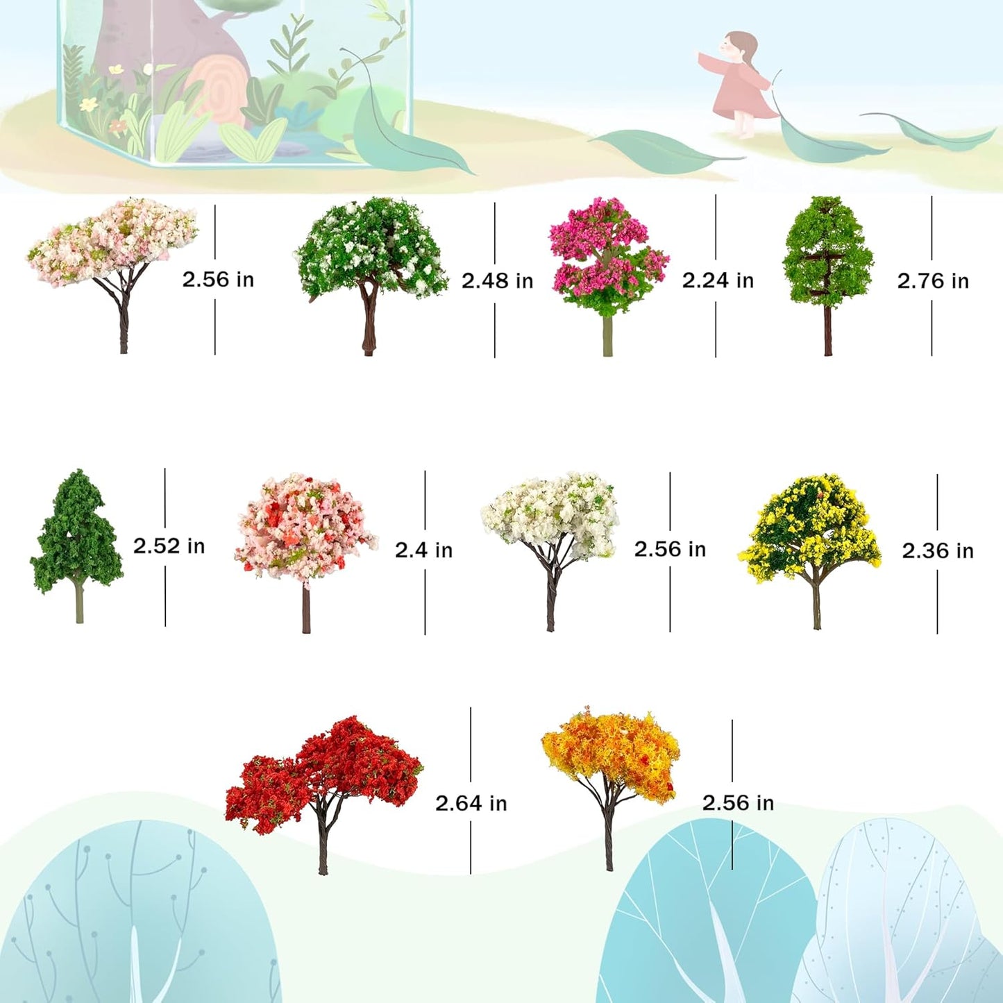 56 Pcs Fairy Garden Accessories, Mini Resin Animals Figures, Miniature Table and Chairs, Moss Bonsai Micro Landscape Ornaments Kit, Miniature Garden Kit, Terrarium Ornaments DIY Craft-VerdiqueGarden