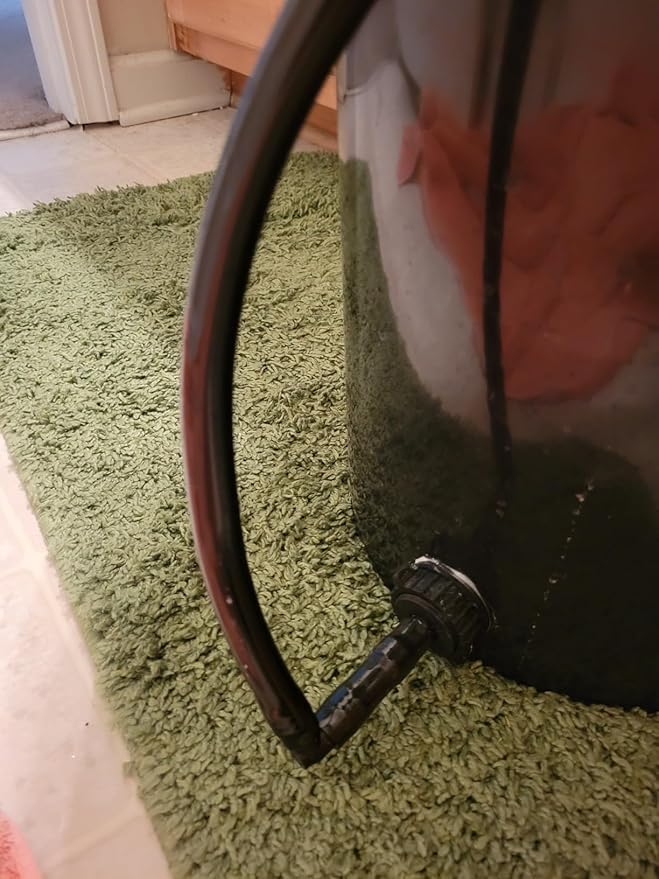 1" id - 10ft Black Vinyl Tubing Flexible PVC Tube Hybrid Hose Transfer Water Fuel Gas for Pond Fountain Garden Waterfall, Durable and Safe, with 2 Hose Clamps-VerdiqueGarden