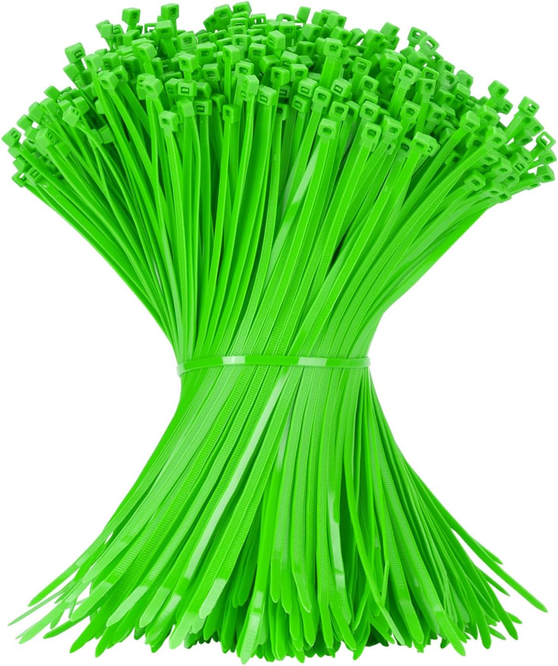 12 Inch Zip Ties Green 1000 PCS, 50 Lbs- Heavy Duty Tensile Strength, Nylon PA66 UV Resistant Cable Ties for Indoor and Outdoor Use - Ideal for object bundling and fastening-VerdiqueGarden