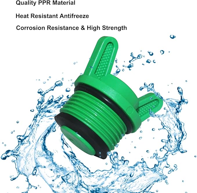 10 Pieces PT Male Thread PPR Pipe Plug Garden Irrigation Tubing Stopper Drain Plugs Caps for Garden Lawn Irrigation Watering Equipment (3/4 inch)-VerdiqueGarden