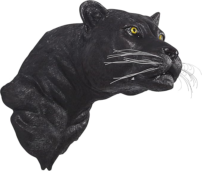 Design Toscano Shadow Predator Black Panther Wall Sculpture-VerdiqueGarden