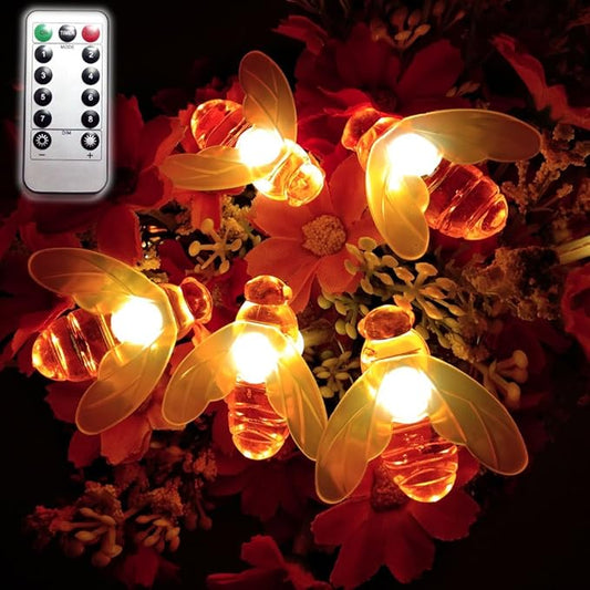 Remote String Lights, 7.5Ft 20 Led Fairy String Lights Battery Operated String Lights for Garden, Patio, Lawn Decoration with Remote Control(Warm White)-VerdiqueGarden