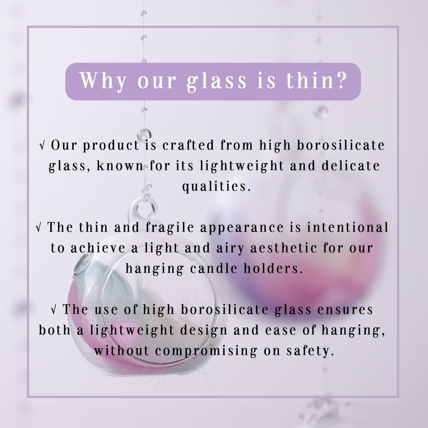 LETINE 12pcs Assorted Glass Orb Set, with 2.17" and 1.93" Spheres | Hanging Glass Tealight Holder Globe, Air Plant Terrarium Supplies for Wedding Favors, Votive Candle Holders,Christmas Decorations-VerdiqueGarden