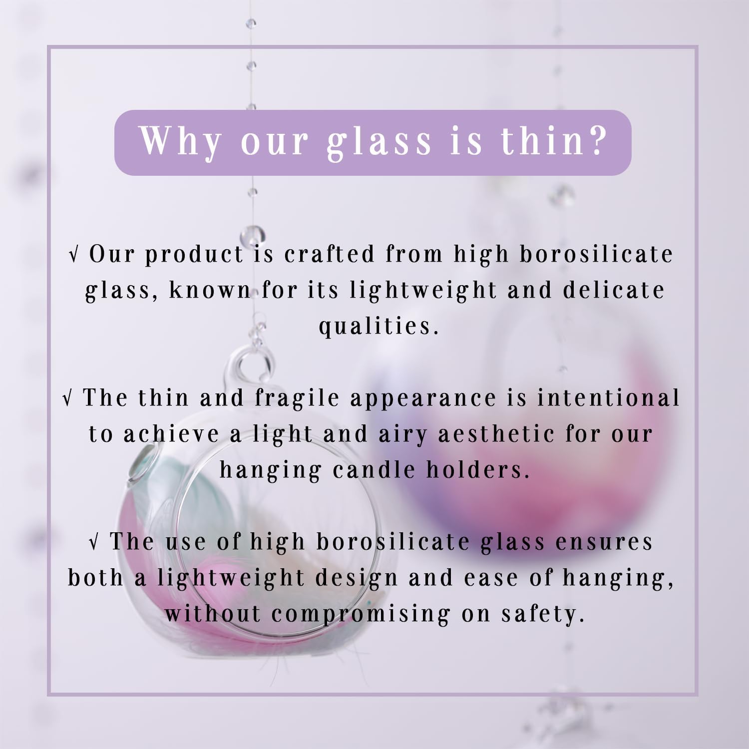 LETINE 12pcs Assorted Glass Orb Set, with 2.17" and 1.93" Spheres | Hanging Glass Tealight Holder Globe, Air Plant Terrarium Supplies for Wedding Favors, Votive Candle Holders,Christmas Decorations-VerdiqueGarden