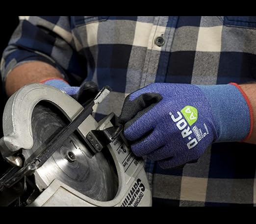 MAGID D-ROC ANSI A4 AeroDex Polyurethane Palm Coated Work Gloves, 1 Pair, Size 12/3XL, GPD482-VerdiqueGarden