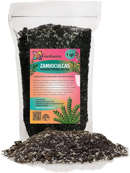Premium Zamioculcas Plant Potting Mix - Crafted for Resilient Growth and Striking Elegance - 1 Quart-VerdiqueGarden