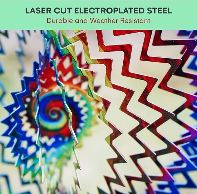 VP Home Celestial Planet Kinetic Wind Spinner for Yard and Garden Wind Spinner Outdoor Metal Large Hanging Plantary Decor 3D Garden Art Wind Sculpture Spinners Kinetic Art Garden Decorations-VerdiqueGarden