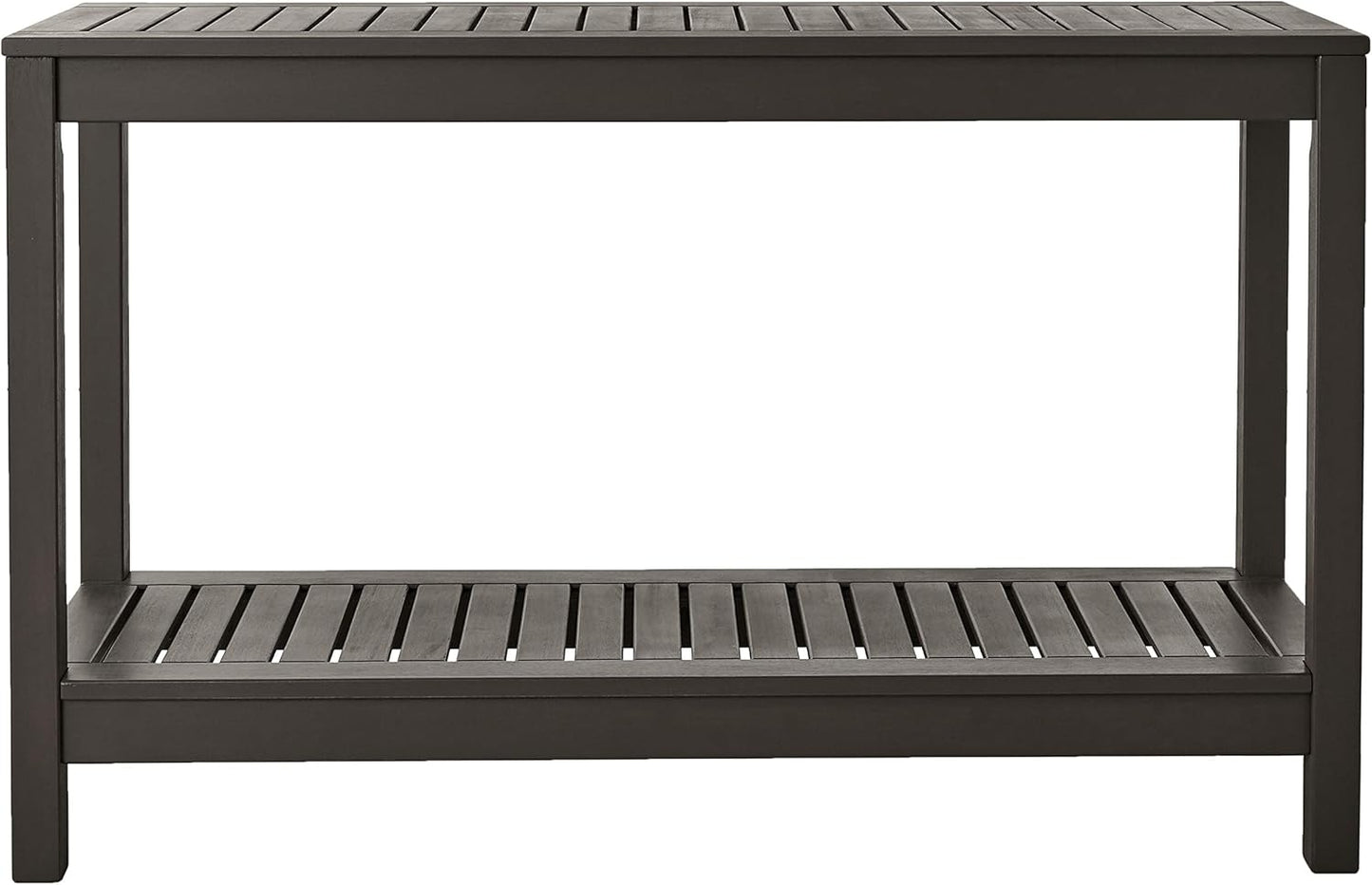 Cambridge Casual Solid Wood Alfresco Outdoor Console Table – Dark Brown Finish – Durable and Stylish Accent Plant Table for Patio, Deck, Porch, Garden, and Outdoor Spaces-VerdiqueGarden