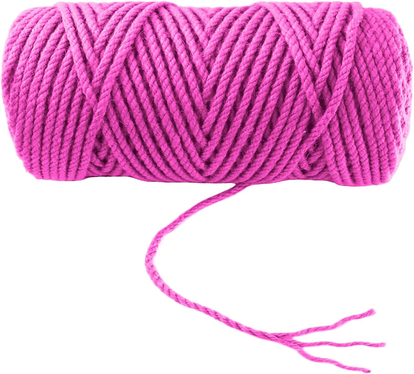 4mm x 100 Feet Pink Jute Rope, Twine for Gardening Tomato Climbing Plant Tie Floristry Crafts Gift Wrapping Packing Decor-VerdiqueGarden