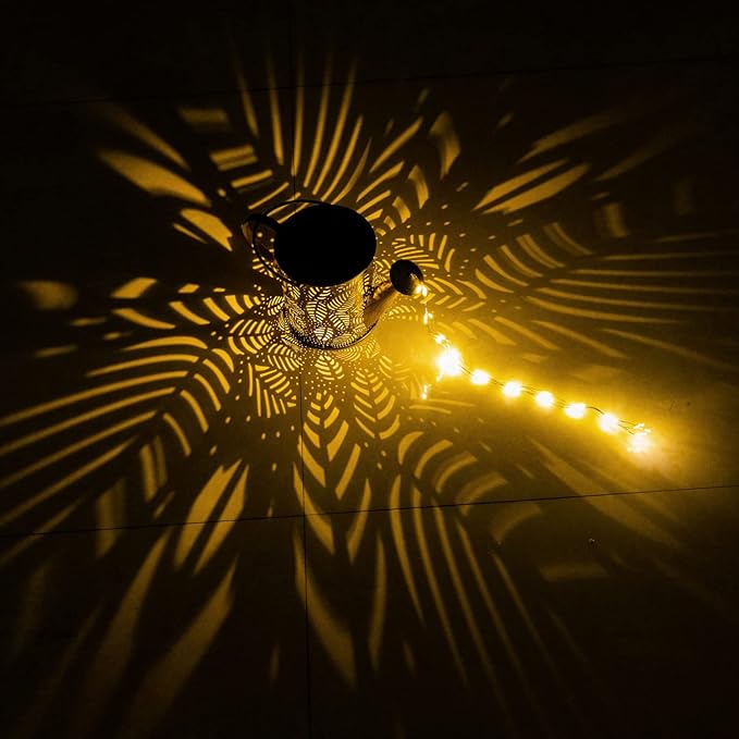 Outdoor Garden Decor Solar Lights, Large Waterproof Watering Can Landscape Lights Hanging Outside Decorations for Gardening Gift Yard Front Porch Clearance Lawn Driveway Patio Backyard Pathway-VerdiqueGarden