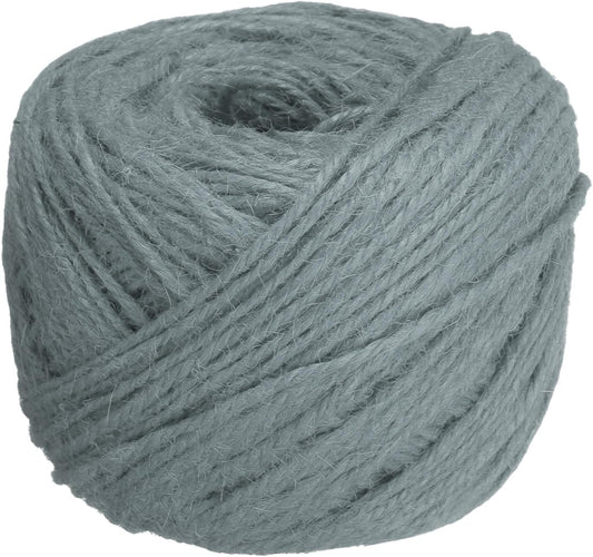 uxcell 328 Feet Natural Jute Twine String,2mm Thin Garden Twine Rope Colored Plant String Cord for DIY Art Crafts Gift Wrapping Decoration Packing Gardening Plant Hanger,Grey-VerdiqueGarden