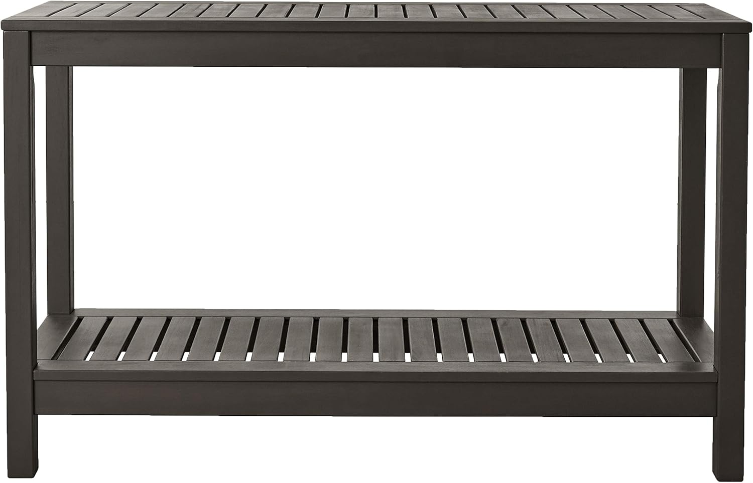 Cambridge Casual Solid Wood Alfresco Outdoor Console Table – Dark Brown Finish – Durable and Stylish Accent Plant Table for Patio, Deck, Porch, Garden, and Outdoor Spaces-VerdiqueGarden