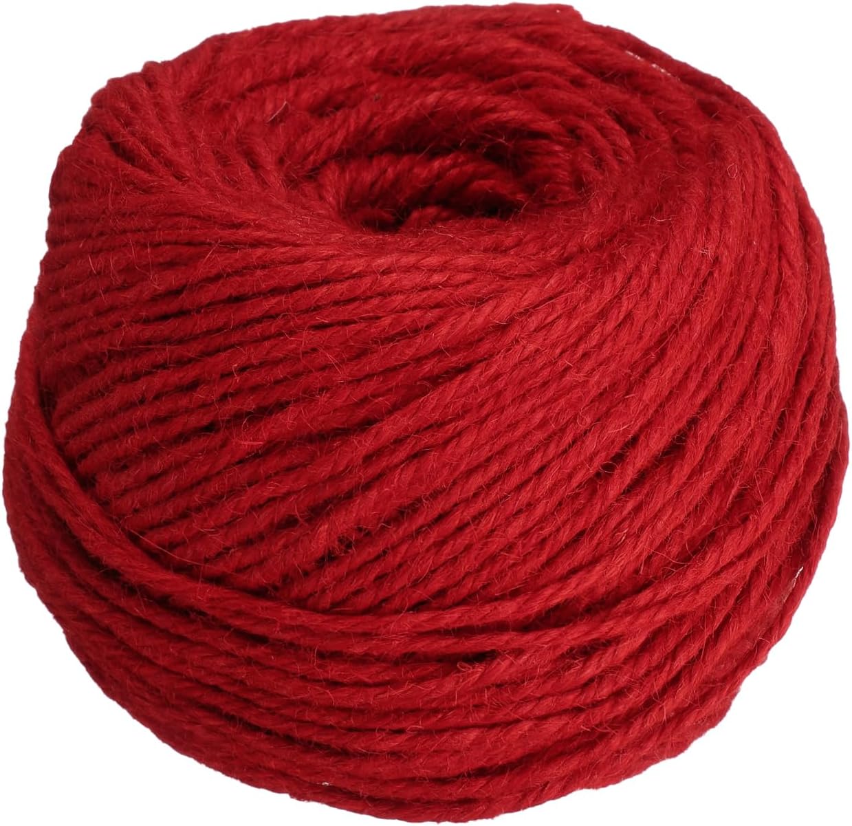 uxcell 328 Feet Natural Jute Twine String,3mm Thin Garden Twine Rope Colored Plant String Cord for DIY Art Crafts Gift Wrapping Decoration Packing Gardening Plant Hanger,Red-VerdiqueGarden